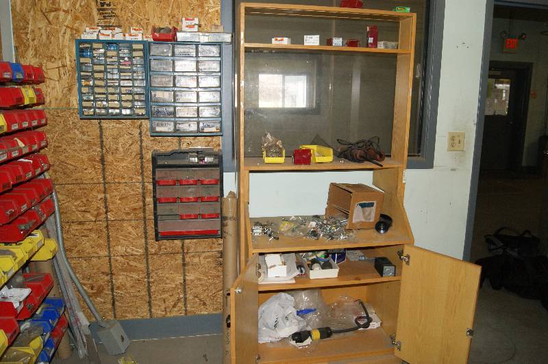 lot 037 image: (3) Hardware Storage Drawers and Contents