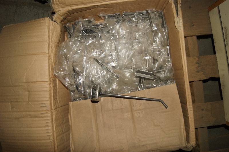 lot 083 image: Pallet of Retail Store Hooks and Shelves