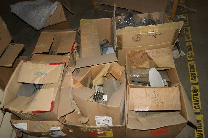 lot 084 image: Pallet of Retail Display Hooks and Slat Wall Items