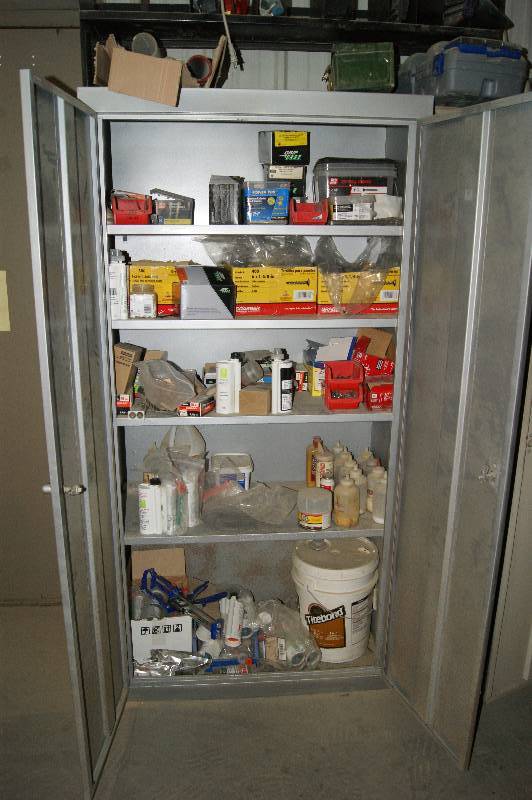 lot 151 image: Metal Cabinet and Contents