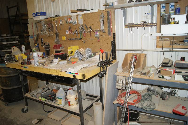 lot 145 image: Workbench, Shelf, and Contents