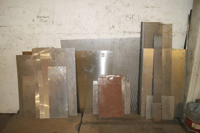 lot 178 image: Assortment Sheet Metal