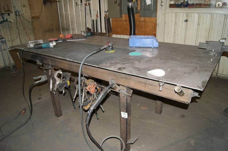 lot 183 image: Metal Table and Clamps