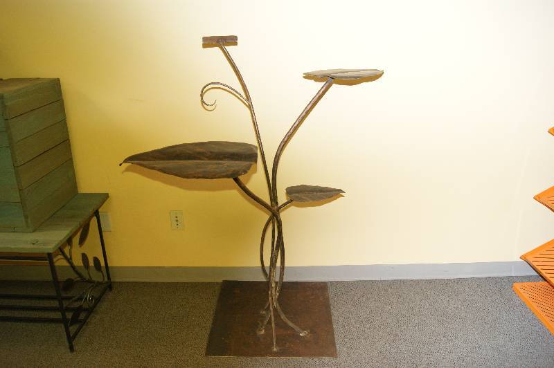 lot 257 image: Metal Leaf Display