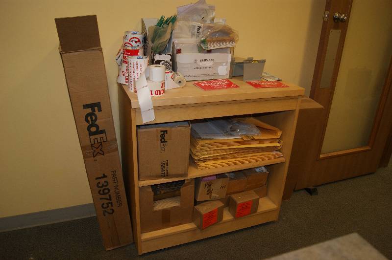lot 264 image: Shipping Supplies and Shelf