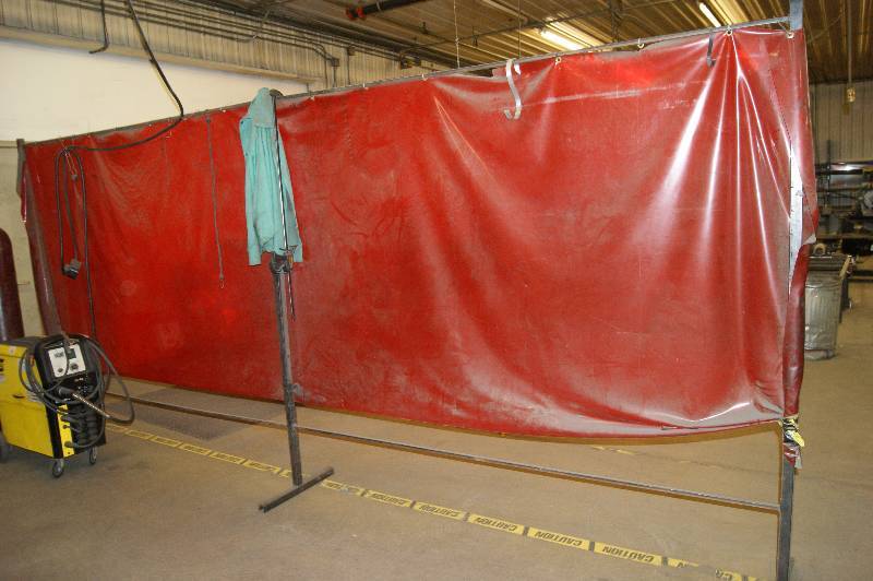 lot 267 image: (4) Red Welding Curtains