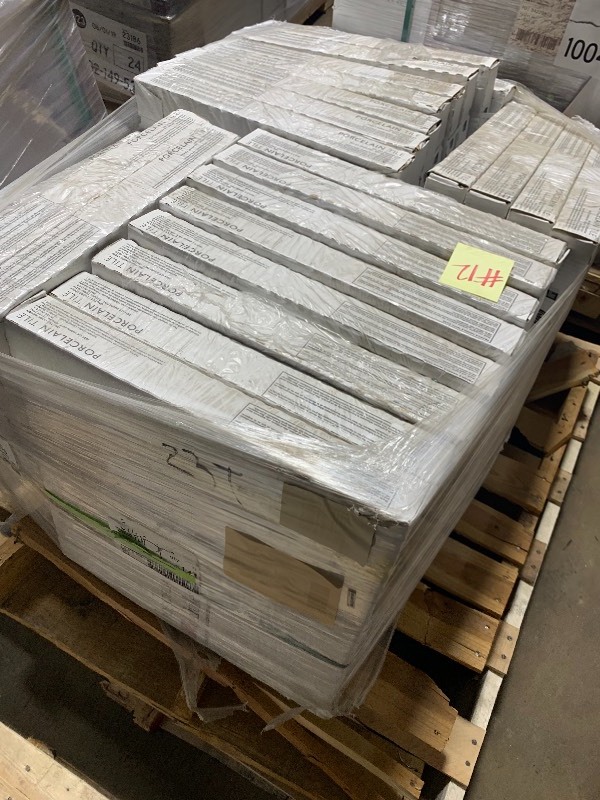 lot 12 image: 384 sq ft Sicily Majestic 20 in. x 20 in. Porcelain Floor and Wall Tile (16.27 sq. ft.  case)