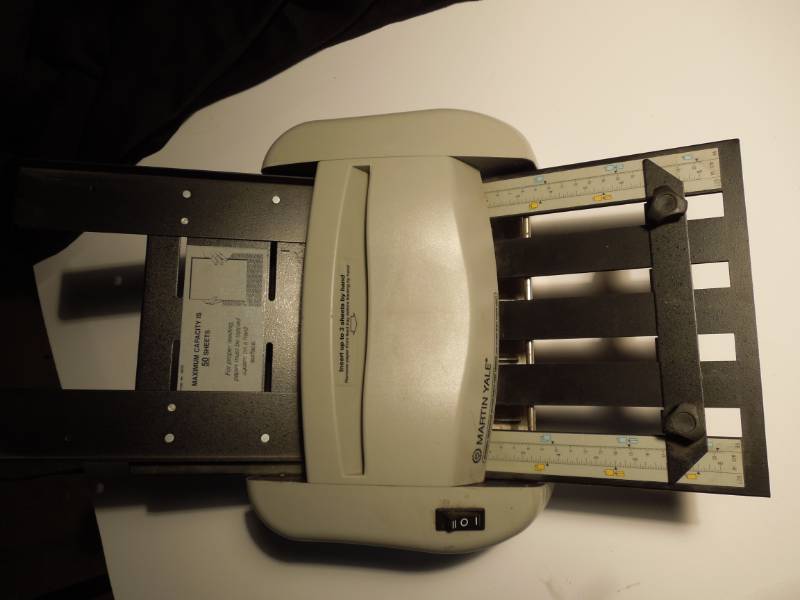 lot 12 image: Martin Yale Paper Folder - Model 7200 - No Cord