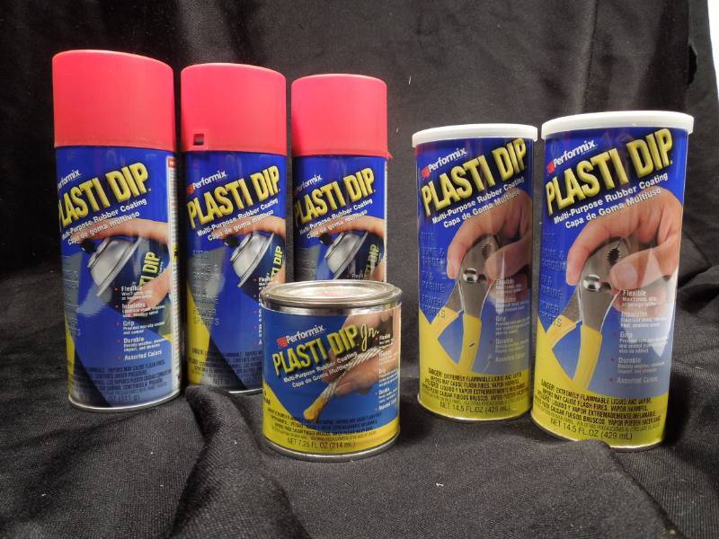 lot 77 image: 6 Containers Plasti Dip