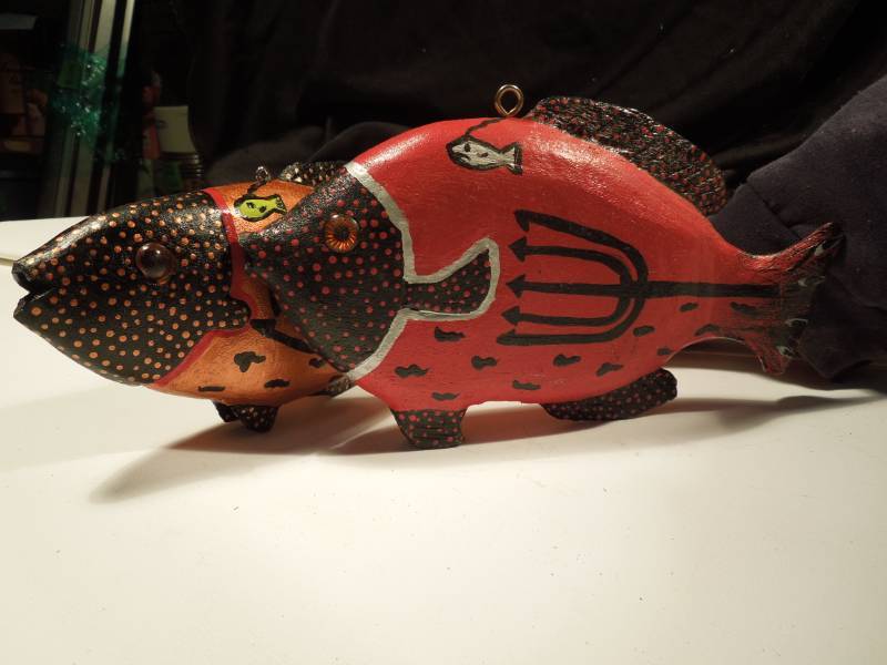 lot 45 image: Decoys - Spearing Custom Painted Large Fishing Lures