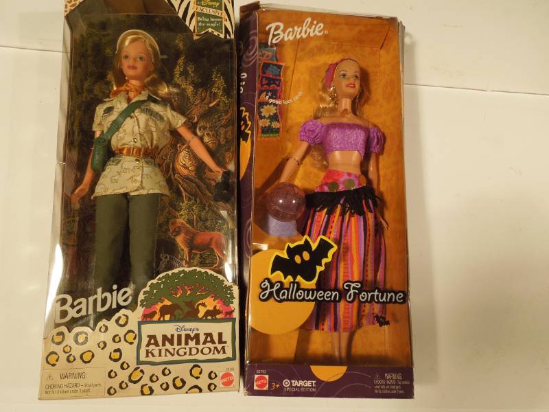 lot 62 image: Barbie Animal Kingdom & Halloween Dolls
