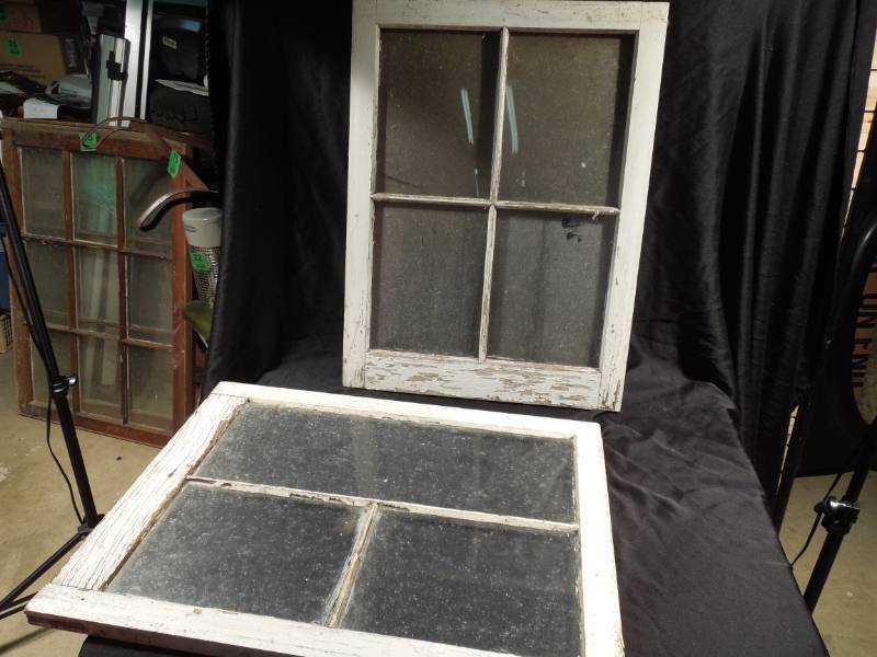 lot 85 image: 2 Antique Windows - Great for Upcycling 29x22 each