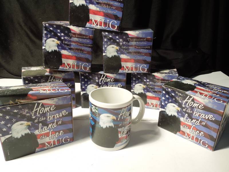 lot 110 image: 8 Home of the Brave, Land of the Free Mugs