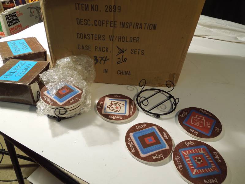 lot 179 image: 26 Coaster Sets in Holders