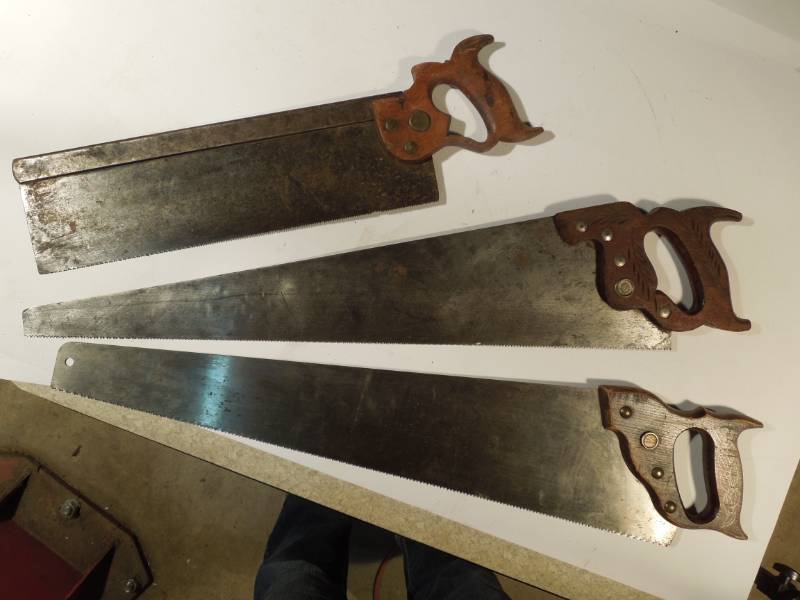 lot 182 image: 3 Antique Saws