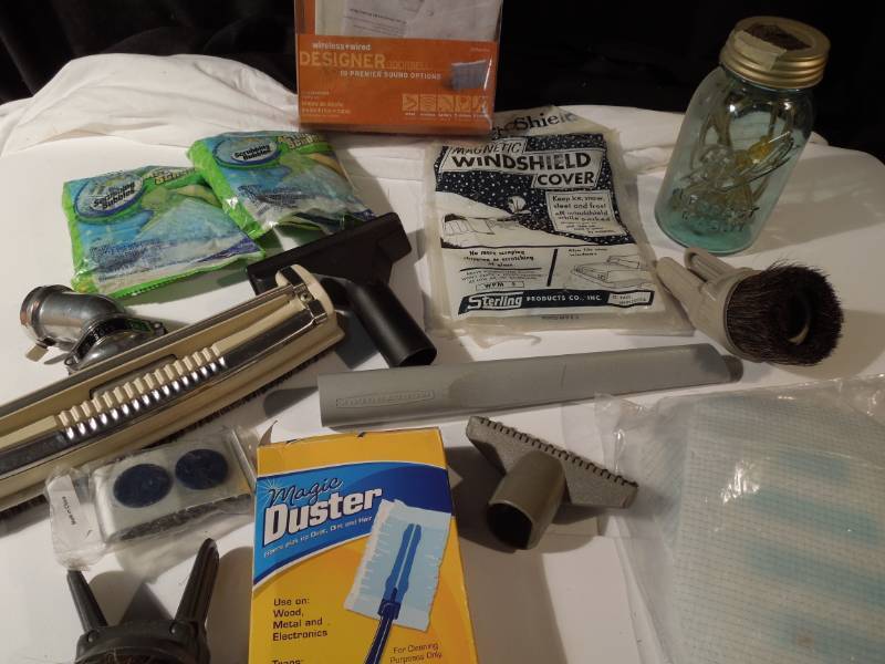 lot 188 image: Vacuum Cleaner Parts, Cleaning Items, and Doorbell