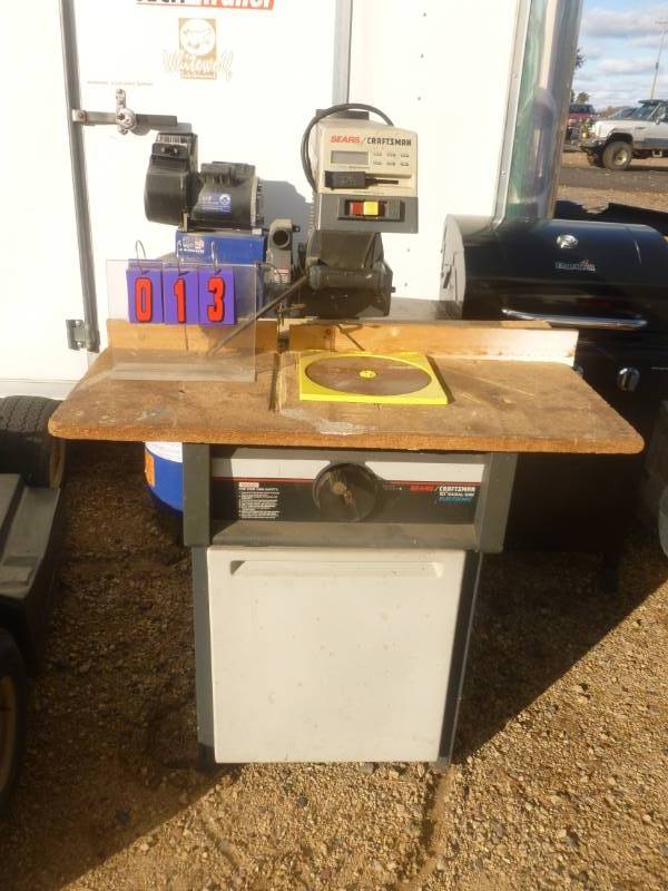 Sears 10 Radial Arm Saw wCabinet
