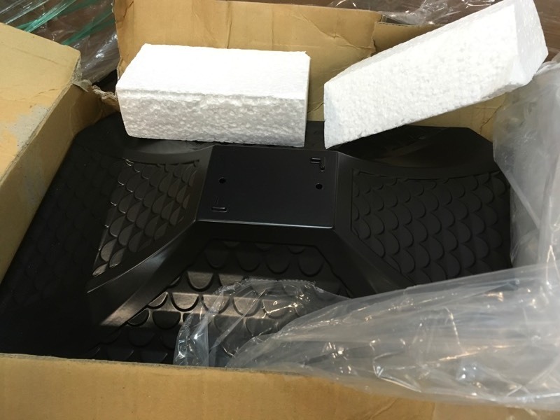 lot 47 image: Gibraltar Mailboxes Hamilton Black Locking Aluminum Large Post-Mount Mailbox- open box