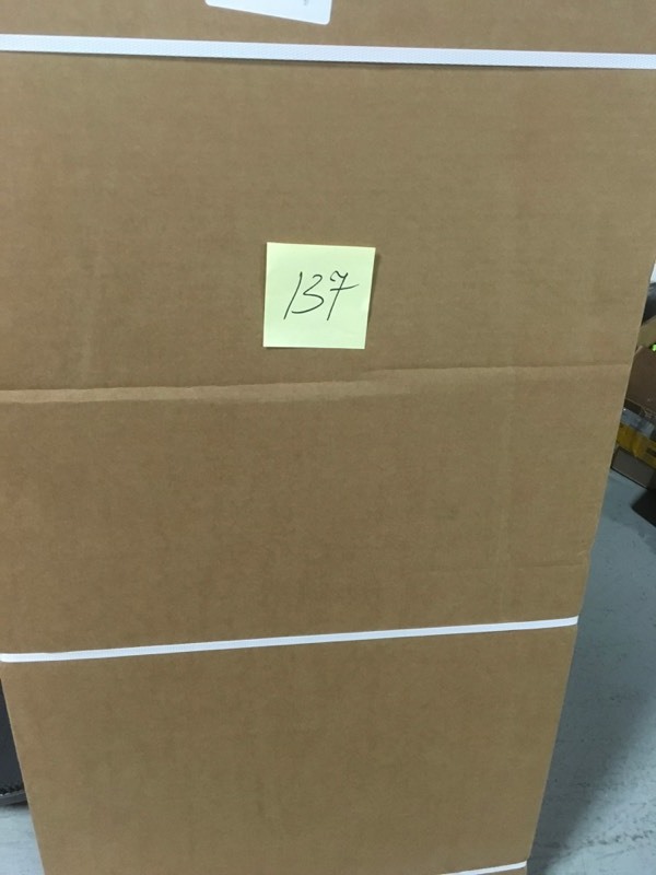 lot 137 image: Martha Stewart Living 72 in. H x 24 in. W Classic White Essential Shoe Tower Kit- not used