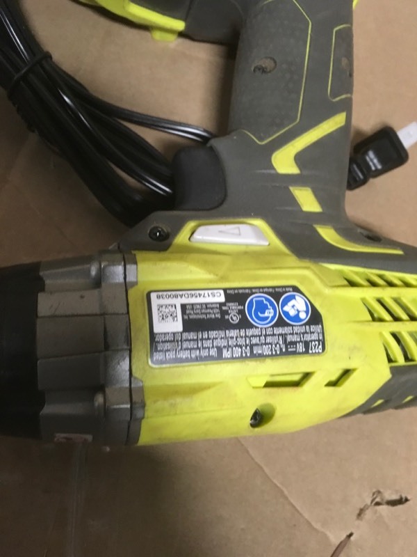 lot 145 image: RYOBI 18-Volt ONE Cordless 3-Speed 14 in. Hex Impact Driver (Tool Only)- good condition