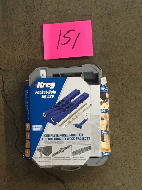 lot 151 image: Kreg Pocket Hole Jig 320- good condition