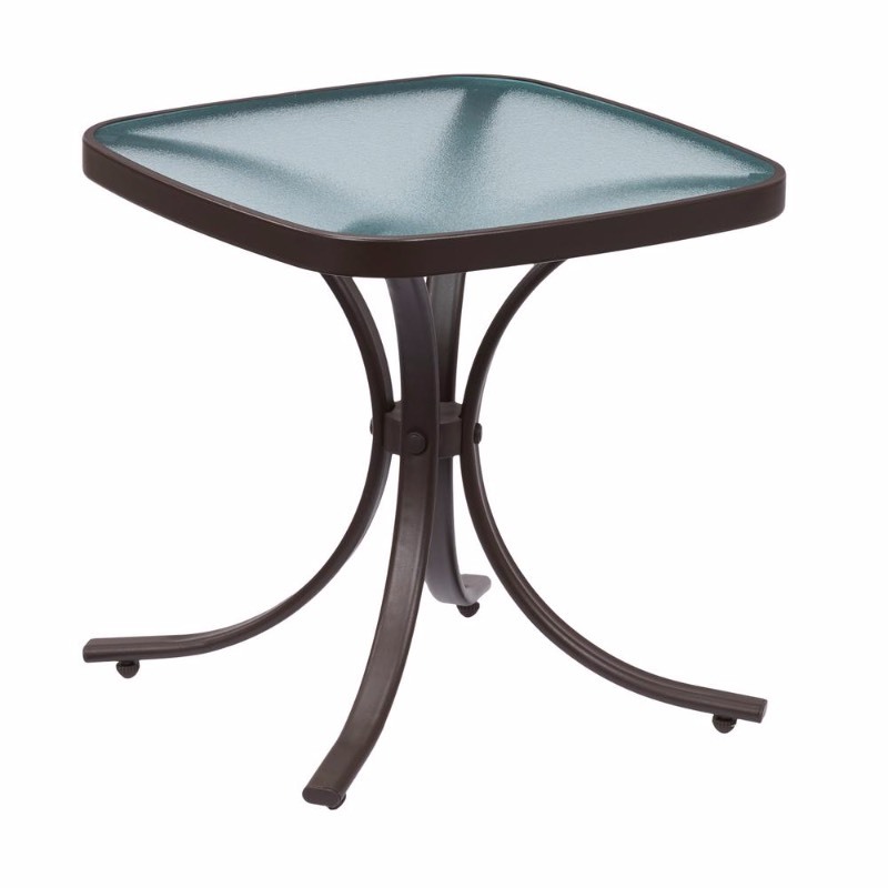 lot 66 image: Hampton Bay Mix and Match Square Metal Outdoor Side Table- not used