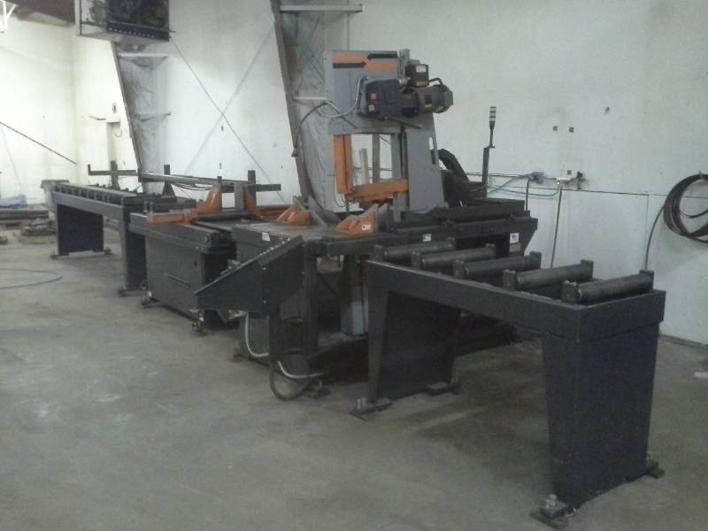 lot 3 image: 2017 HE&MSaw VT100HLA-60-CTS Vertical HD Metal-Cutting Production Band Saw