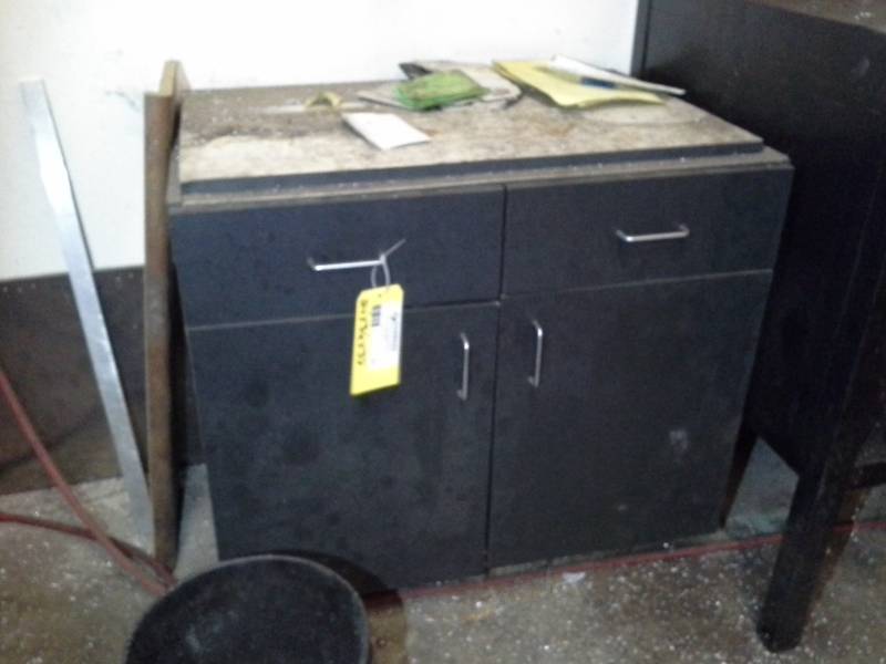 lot 41 image: Office Counter Cabinet 2-Door 2-Drawer Storage
