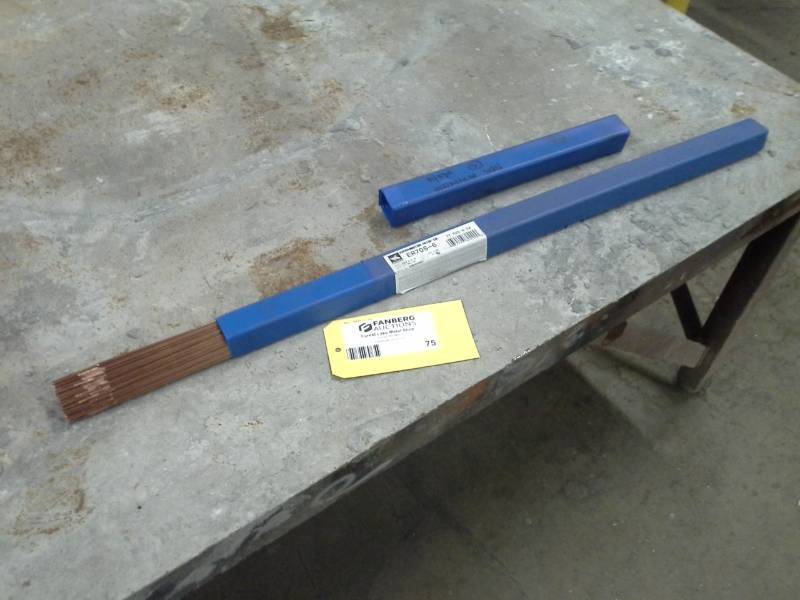 lot 75 image: Washington Alloy Co. 116x32in. Welding Rods
