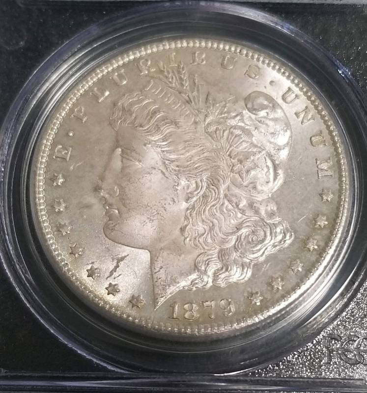 lot 18 image: 1879-S MORGAN SILVER DOLLAR MS63 PCGS