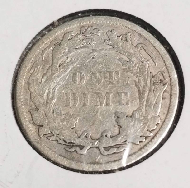 lot 24 image: 1885 US SEATED LIBERTY DIME