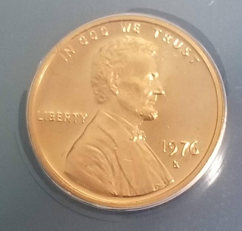lot 39 image: 1976-S PROOF LINCOLN MEMORIAL CENT PF65 CAMEO ANACS