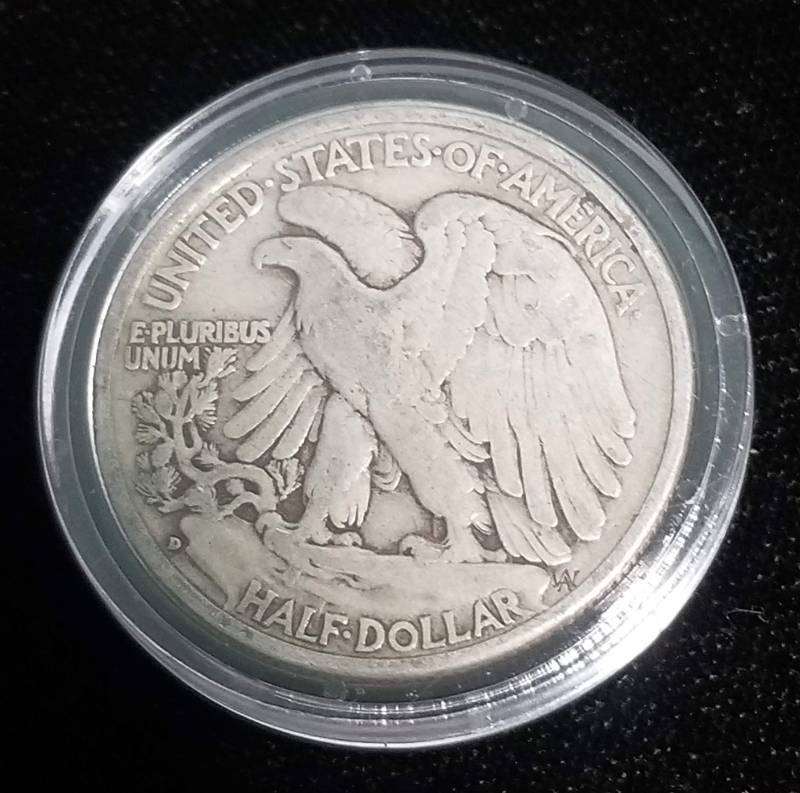 lot 43 image: 1943-D WALKING LIBERTY HALF DOLLAR IN AIRTITE