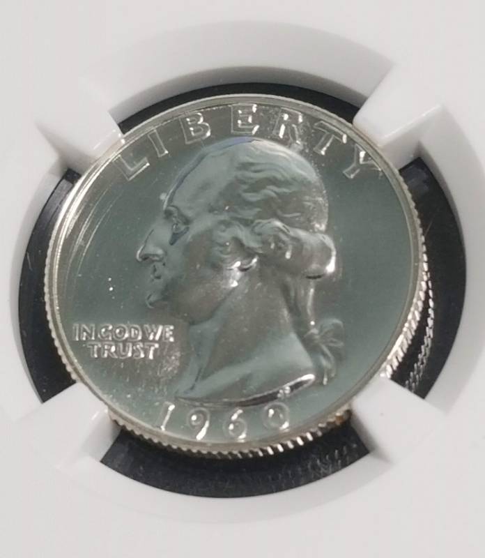 lot 51 image: 1960 PROOF WASHINGTON QUARTER PF67 NGC