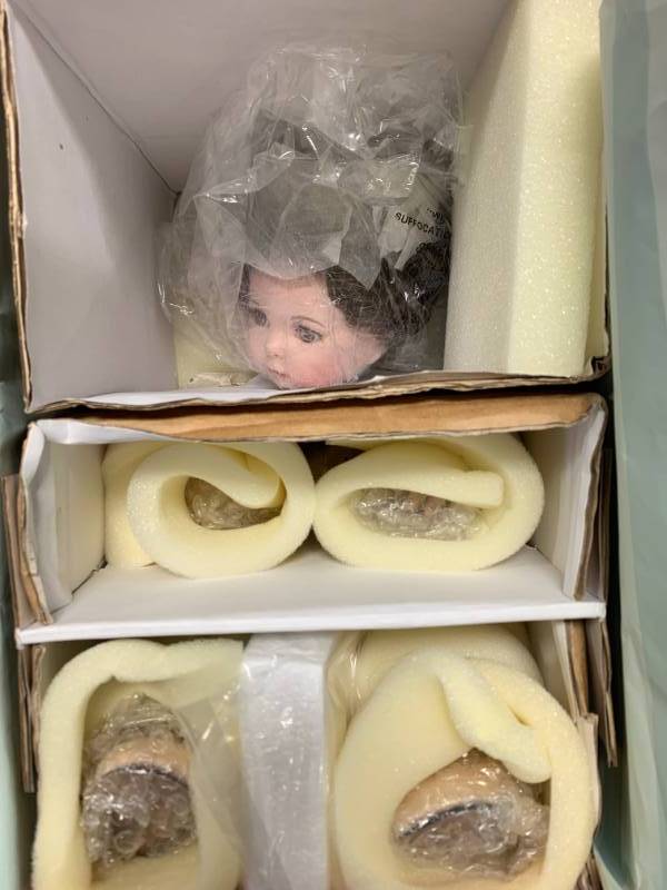 lot 48 image: Marie Osmond Crystal Porcelain Doll $179 Retail