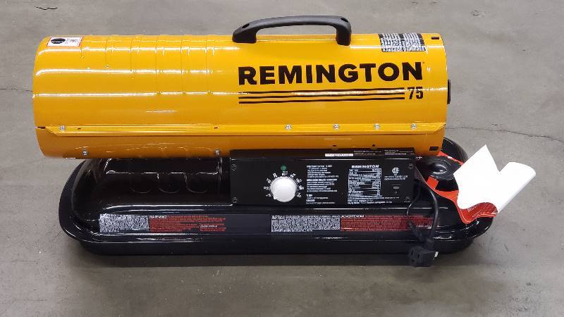 lot 7 image: Remington 75,000 BTU Kerosene Forced Air Heater
