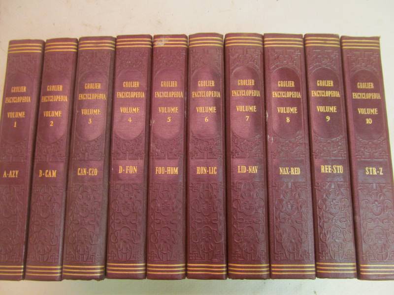 vintage Grolier Encyclopedia
