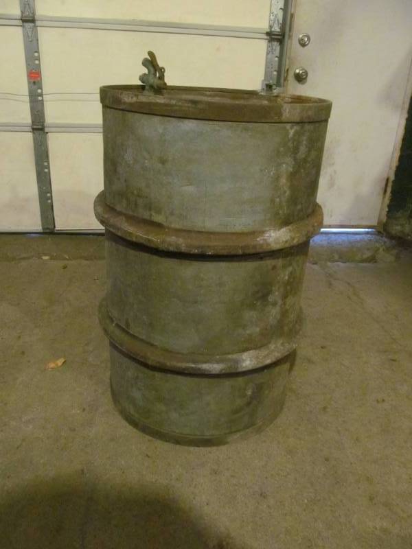Galvanized barrel
