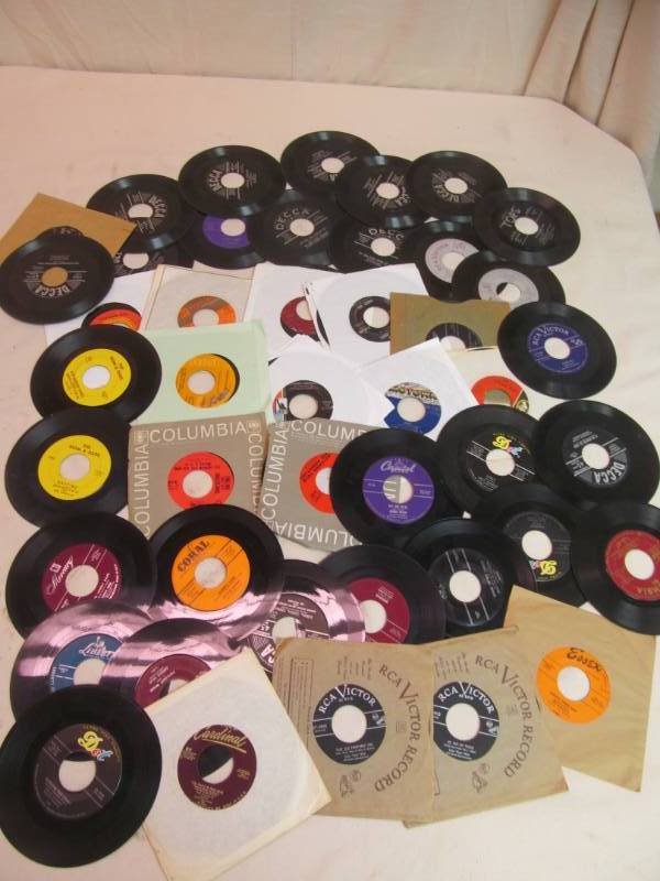vintage juke box 45s