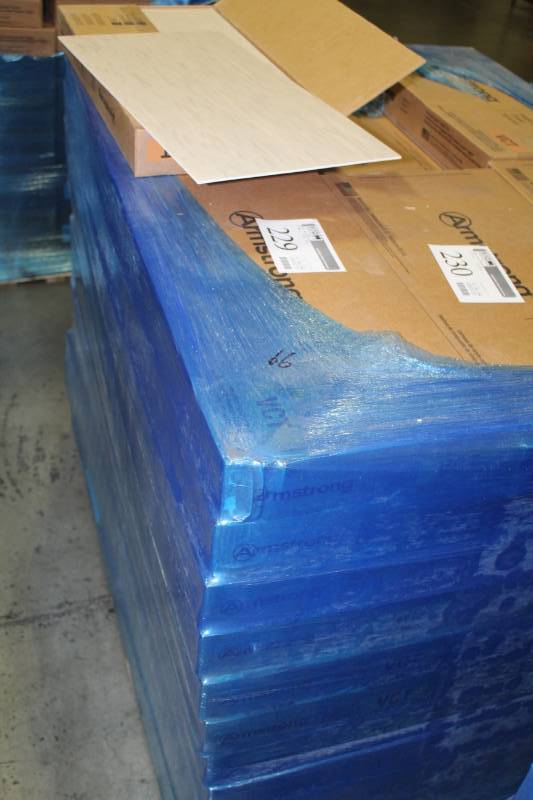 lot 229 image: Lot of (22) Boxes of Armstrong Flooring 12x24in. VCT Tiles Pearl 44 sq.ft. 22-Count