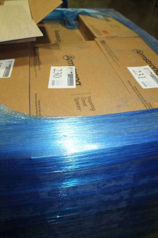 lot 230 image: Lot of (22) Boxes of Armstrong Flooring 12x24in. VCT Tiles Pearl 44 sq.ft. 22-Count