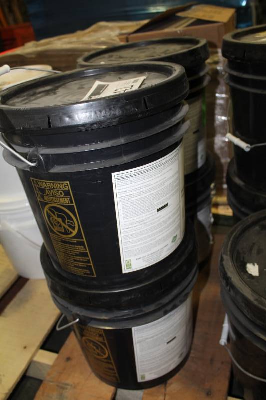 lot 242 image: Lot of (4) Centiva C-TR Adhesive Pressure Sensitive Adhesive 4-Gallon Pail