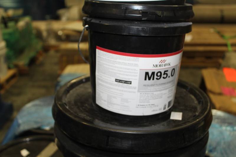 Lot of (3) Mohawk M95.0 Resilient Flooring Adhesive 1Gallon Pail