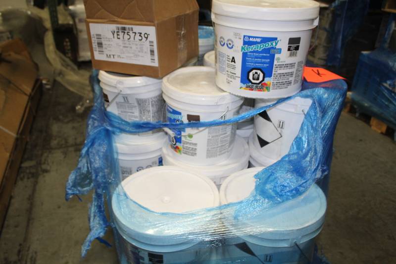 lot 274 image: Lot of (6) Mapei Kerapoxy Epoxy Grout and Mortar 2-Gallon Pail