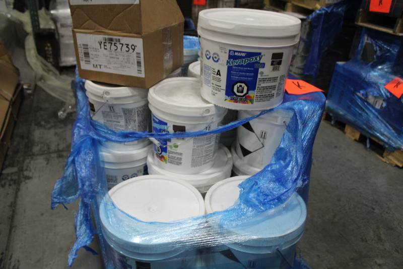 lot 275 image: Lot of (6) Mapei Kerapoxy Epoxy Grout and Mortar 2-Gallon Pail