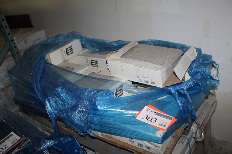 lot 303 image: Lot of (16) Boxes of 12x12in. Ceramic Tiles Silver Lev.
