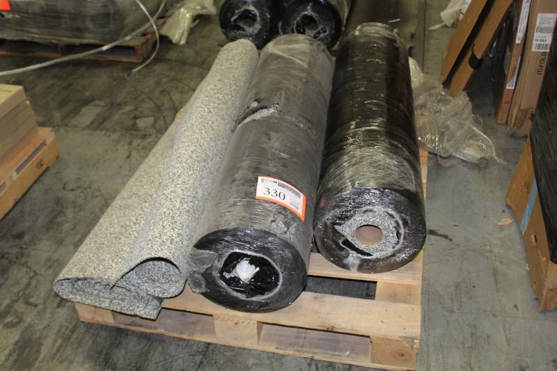 lot 330 image: Lot of (4) Rubber Rolls 48x4mm x 60ft.