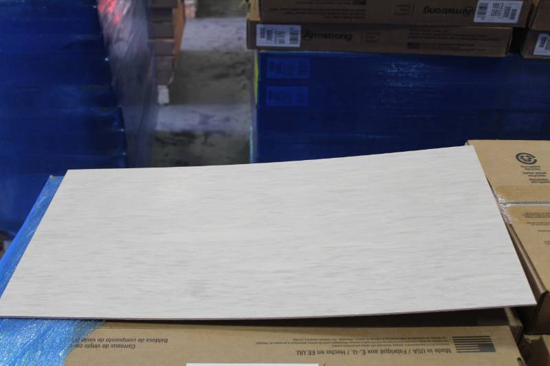 lot 314 image: Lot of (22) Boxes of Armstrong Flooring 12x24in. VCT Tiles Pearl 44 sq.ft. 22-Count