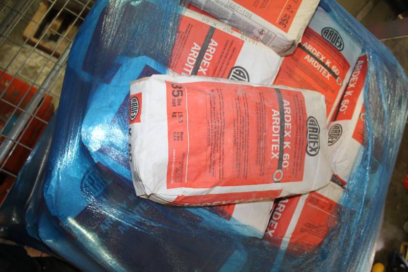 lot 424 image: Lot of (10) Ardex K 60 Rapid Setting Latex Smoothing and Leveling Compound 35lbs. Bags