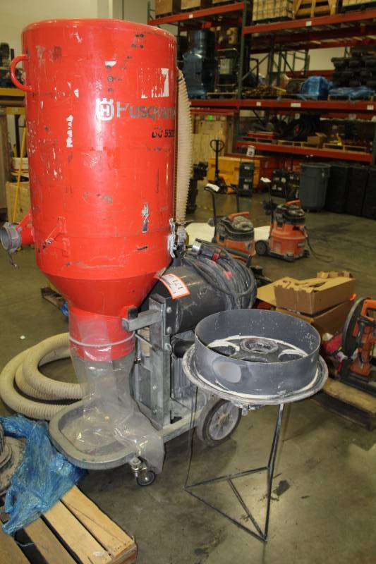 lot 171 image: Husqvarna DC 5500 Concrete Grinder Dust Collection Vacuum, Extra Inside Coil